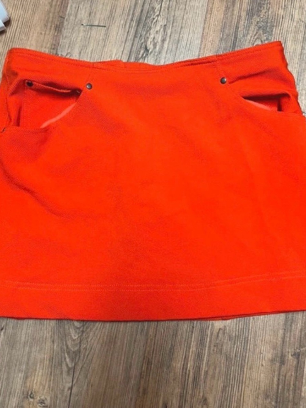 Urban Outfitters Orange Mini Skirt with Front Pockets